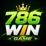 786WIN Game logo high quality neon green gaming brand Pakistan