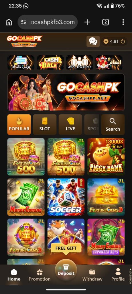 GOCASHPK Game